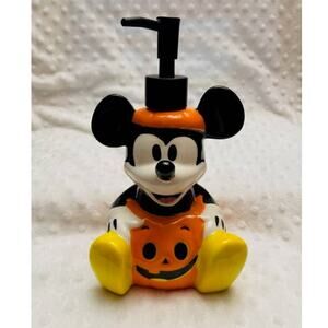 Disney Halloween Mickey Mouse Pumpkin Pump Dispenser (Soap, Lotion)- NEW